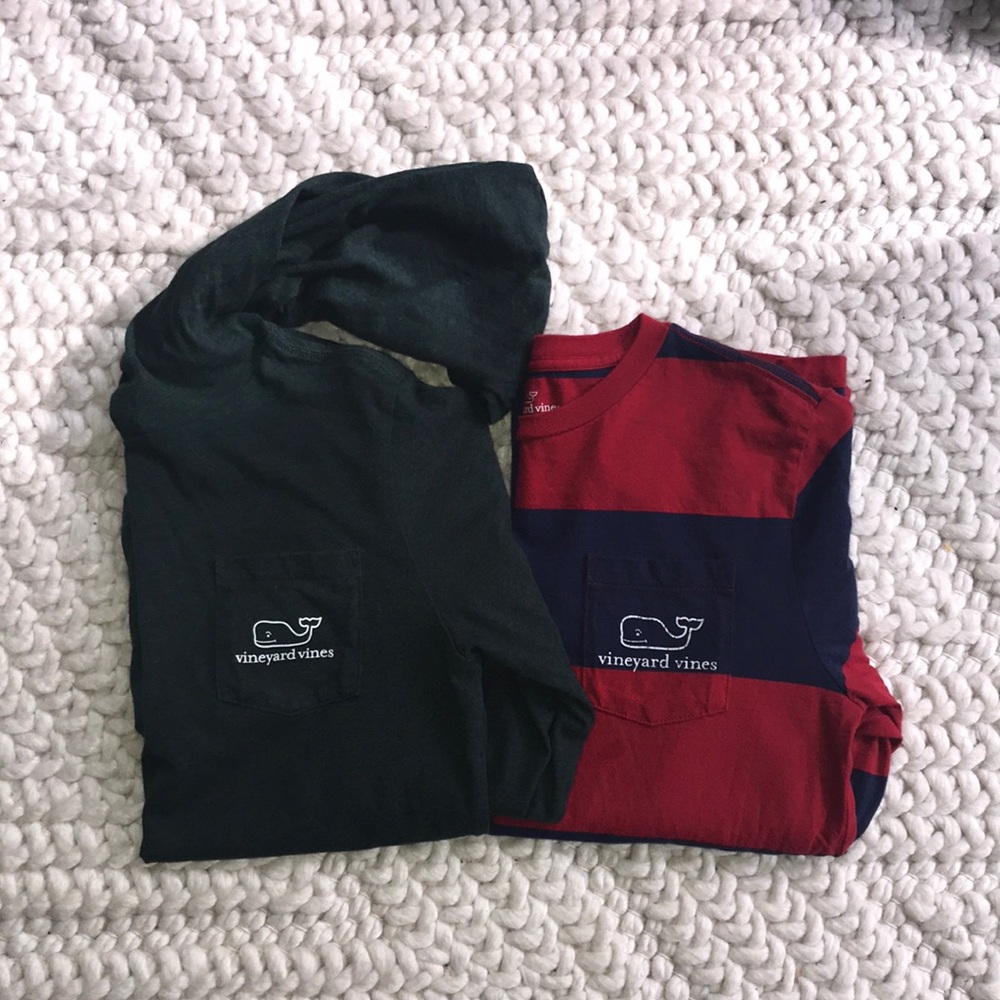 2 Vineyard Vines long sleeve T-shirt’s.